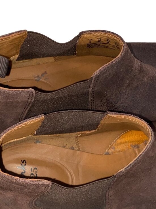 Clarks Brown Suede Chelsea Boots Size Men’s 10 Elastic Side Panels & Pull Tabs main image 7